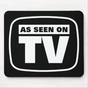 Zoals te zien op tv - zwart-wit muismat