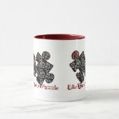 Zoals twee stukken van een puzzel mok (Midden)