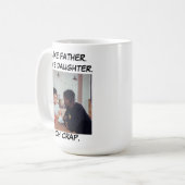 Zoals vader als dochter foto koffiemok (Voorkant links)