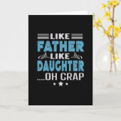 Zoals vader als dochter, oh shit kaart (Gele Bloem)