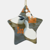 Zoals vader als zoon. keramisch ornament (Rechts)