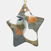 Zoals vader als zoon. keramisch ornament (Links)