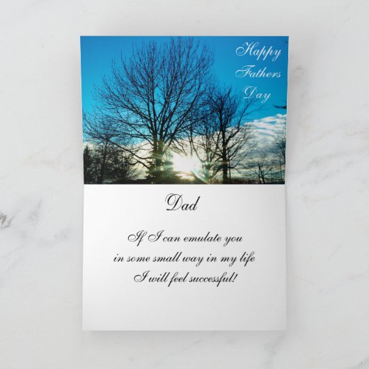 ZOALS VADER, ZOALS SON-kaart Kaart (Binnen)