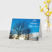 ZOALS VADER, ZOALS SON-kaart Kaart (Gele Bloem)