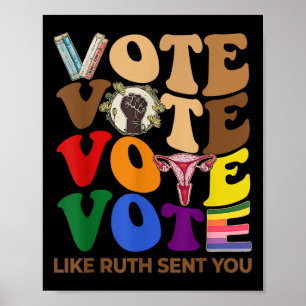 Zoals verzonden Ruth You Groovy Uterus Feminist LG Poster