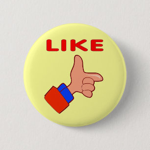Zoals Vinger, knop Ronde Button 5,7 Cm