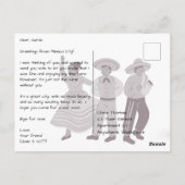 Zocaloplein in Mexico-Stad Briefkaart (Achterkant)