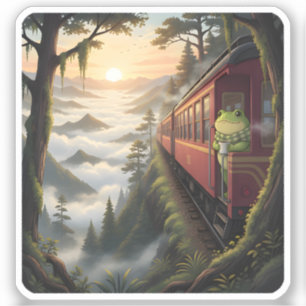 Zochi kijkt naar zonsopgang in Alishan-bos Sticker