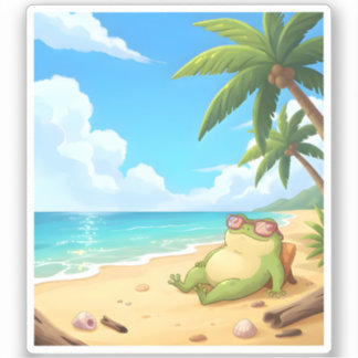 Zochi’s Sunny Day at Kenting Beach Sticker