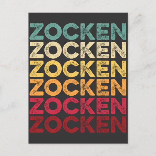 Zocken  Videospiel süchtiger Gamer Briefkaart (Voorkant)