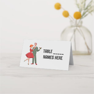 ZODANIG RETRO COUPLE WEDDING Folders Place Cards