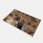 Zodat je weet dat er veel katten in haar zitten deurmat (Schuin)