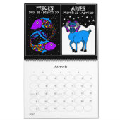 ZODIAC 12 MOIS CALENDRIER Mère Zodiac et amis (Mar 2027)