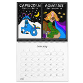 ZODIAC 12 MOIS CALENDRIER Mère Zodiac et amis (Jan 2026)