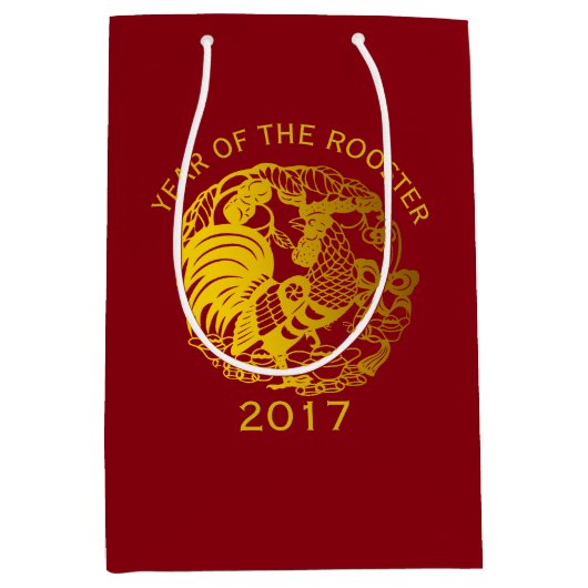 Zodiac 2017 Haan Jaar Medium G Bag Medium Cadeauzakje (Voorkant)