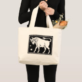  Zodiac Afbeelding Taurus Totebag Grote Tote Bag (Voorkant (product))