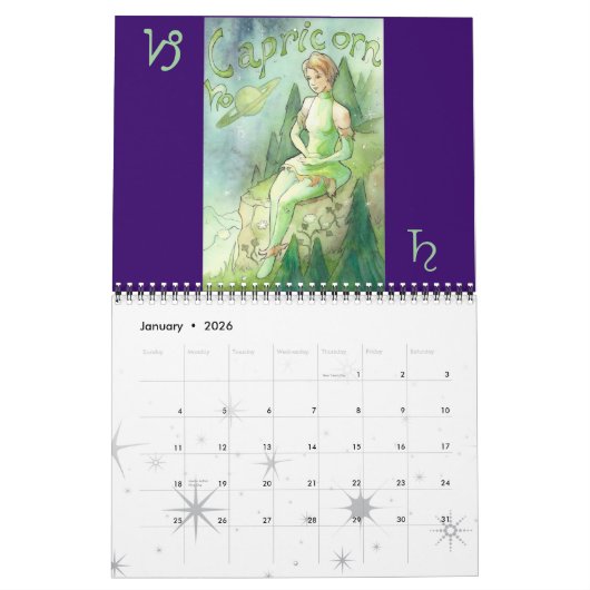 Zodiac Agenda 2 Kalender (Jan 2026)