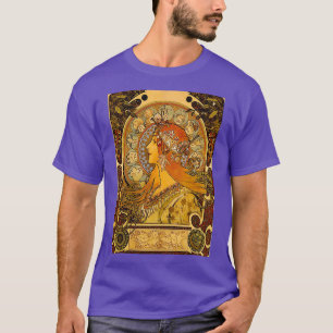 Zodiac Alphonse Mucha  Art T-shirt