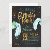 Zodiac Aquarius Birthday Kaart (Voorkant / Achterkant)