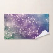 Zodiac : Aquarius Blue & Purple Space Design (Serviette à main)