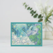 Zodiac Aquarius briefkaart (Staand voorkant)