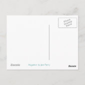 Zodiac Aquarius briefkaart (Achterkant)