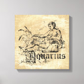 Zodiac Aquarius Canvas Afdruk (Voorkant)