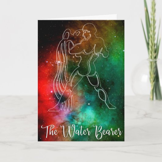 Zodiac : Aquarius "de waterdrager" Kaart (Voorkant)