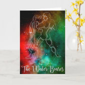 Zodiac : Aquarius "de waterdrager" Kaart (Gele Bloem)