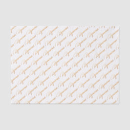 Zodiac "Aquarius" Gold Script Tissue Paper Tissuepapier