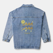 Zodiac Aquarius Nom personnalisé Jean Denim (Verso)