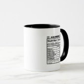 Zodiac Aquarius Nutrition Fact Mug (Devant droit)