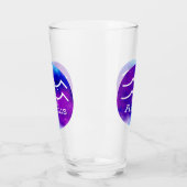 Zodiac Aquarius Space Nebula Glas (Links)