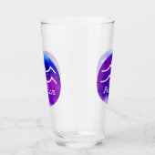Zodiac Aquarius Space Nebula Glas (Rechts)