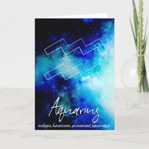 Zodiac : Aquarius Traits Kaart