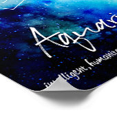 Zodiac: Aquarius Traits Poster (Hoek)