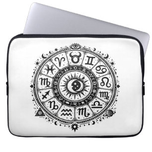 Zodiac Arcana — De Twaalf Tekens door BurnsInHell Laptop Sleeve