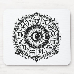 Zodiac Arcana — De Twaalf Tekens door BurnsInHell Muismat
