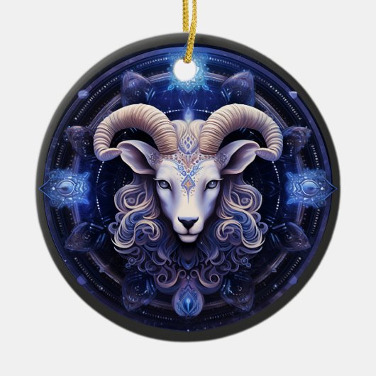Zodiac Aries Astrologie Personnalisée Ornement (Devant)