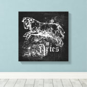 Zodiac Aries Canvas Afdruk (Insitu (Houten vloer))