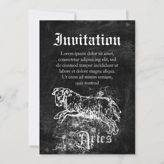 Zodiac Aries Kaart (Voorkant)