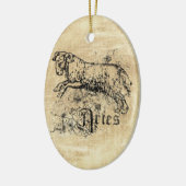  Zodiac Aries Keramisch Ornament (Links)