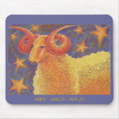 Zodiac Aries mousepad dates Muismat (Voorkant)