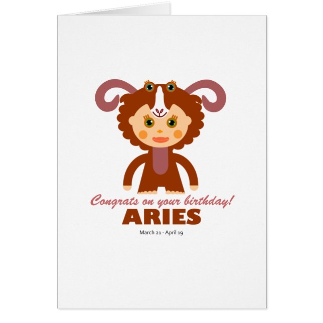 Zodiac Aries voor kinderen (Voorkant)