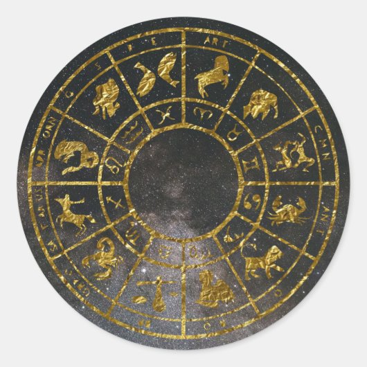 zodiac astrologie or autocollants (Devant)