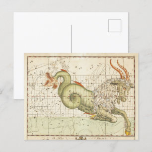 Zodiac Astrologie Steenbok  kunst Briefkaart