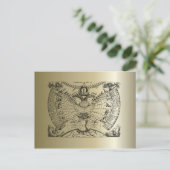 Zodiac Astrology Chart Briefkaart (Staand voorkant)