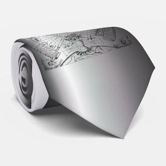 Zodiac Astrology Chart Stropdas (Opgerold)