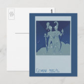  zodiac Astrology Gemini Twin Constellation Briefkaart (Voorkant / Achterkant)