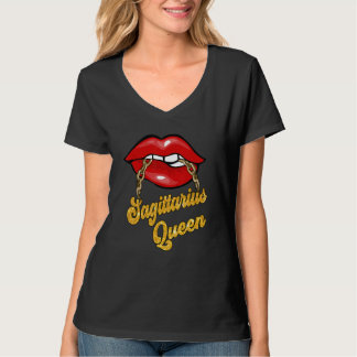 Zodiac Astrology Lip Sagittarius Queen November T-shirt